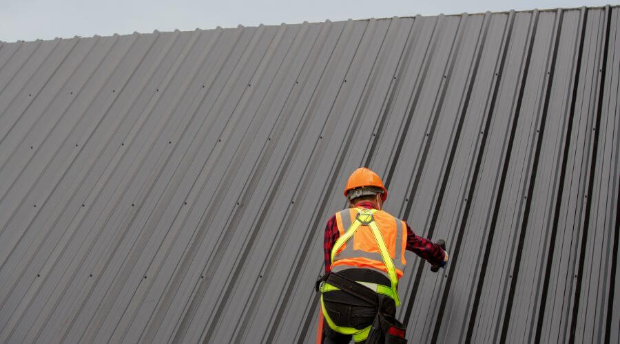 Professional metal roof installation services in Oakford, IN